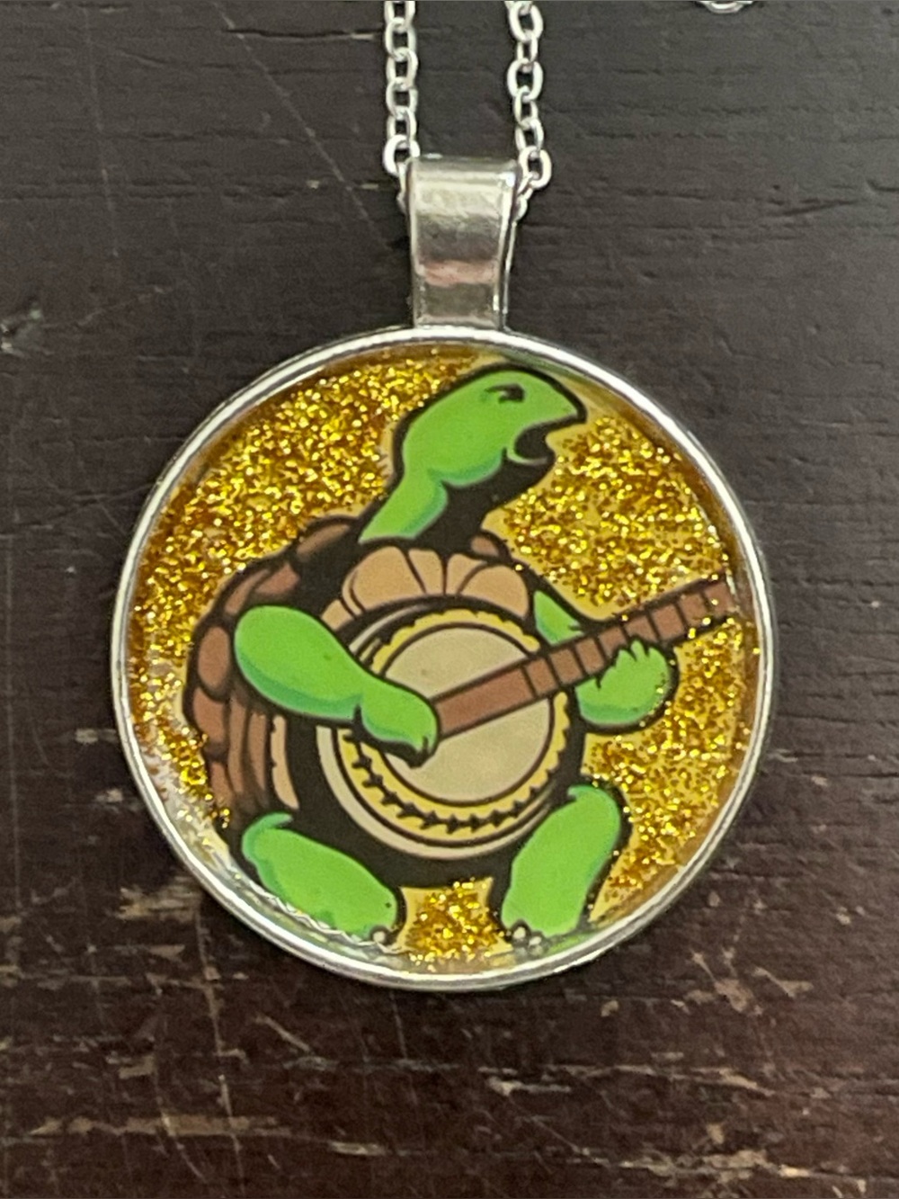 Terrapin Station Grateful Dead Bear Necklace Pendant oOaK